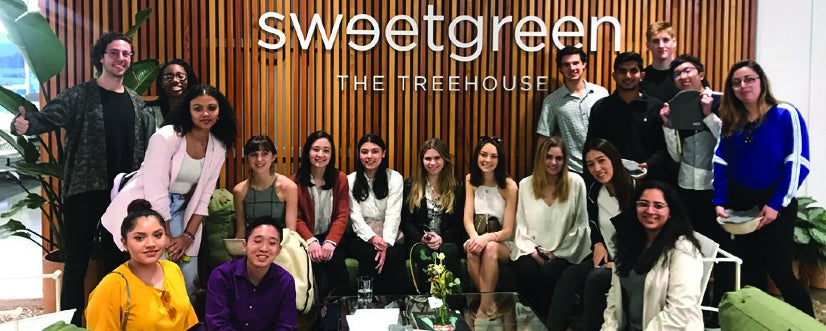 Georgetown students at Sweetgreen